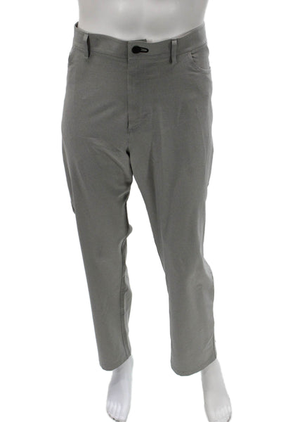 Public Rec Mens Chino Pants Gray Polyester Spandex Size 42