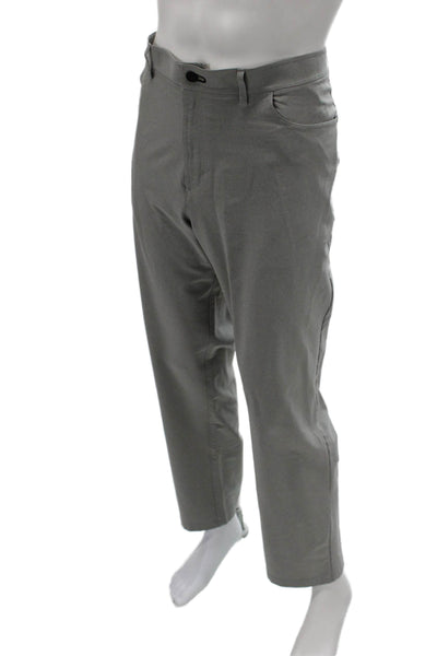 Public Rec Mens Chino Pants Gray Polyester Spandex Size 42