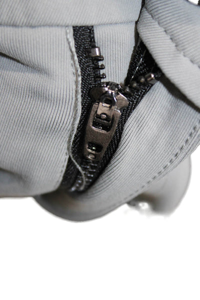 Public Rec Mens Cropped Ankle Pants Gray Nylon Spandex Button Size 40