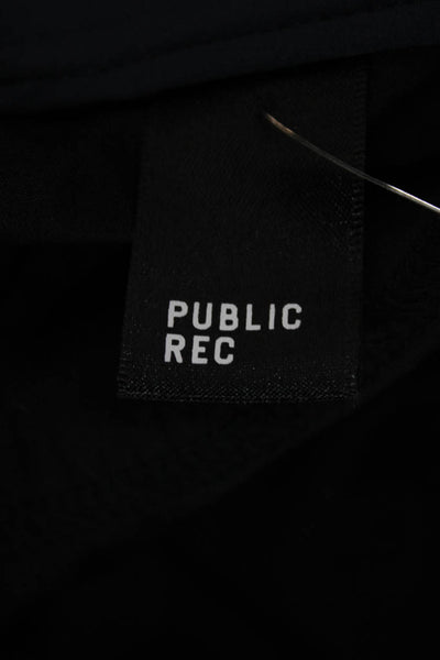 Public Rec Mens Cropped Dress Pants Dark Blue Linen Blend Size 42