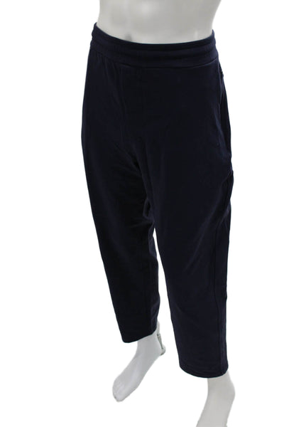 Public Rec Mens Cropped Ankle Pants Dark Blue Nylon Spandex Size 40