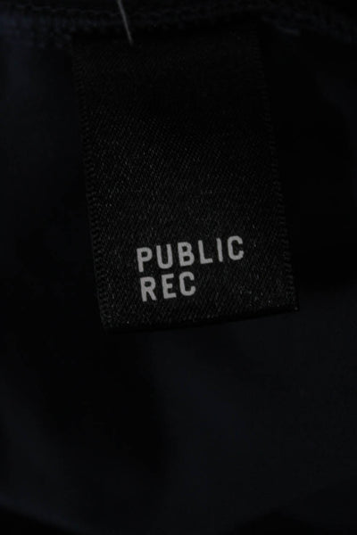 Public Rec Mens Cropped Ankle Pants Dark Blue Nylon Spandex Size 40