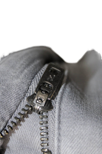 Mugsy Mens Gray Cropped Straight Jeans Cotton Blend Inseam 30 Size 40
