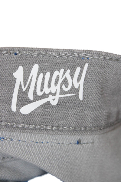 Mugsy Mens Gray Cropped Straight Jeans Cotton Blend Inseam 30 Size 40