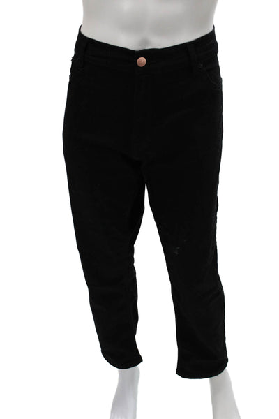 Mugsy Mens Black Pants Button Solid Classic Size 40