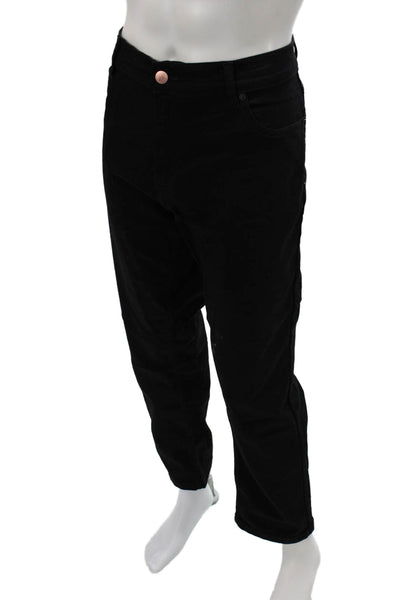 Mugsy Mens Black Pants Button Solid Classic Size 40