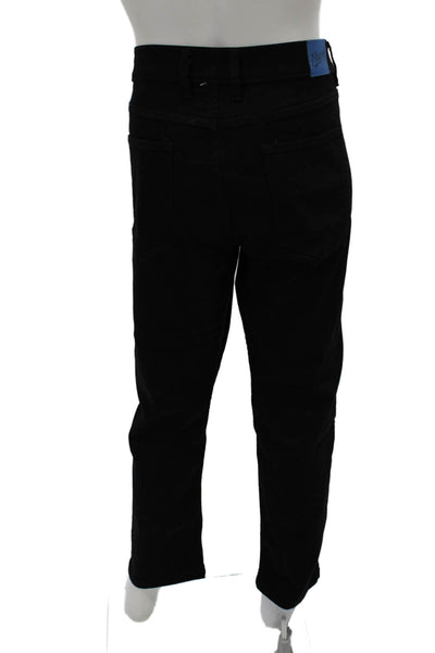 Mugsy Mens Black Pants Button Solid Classic Size 40