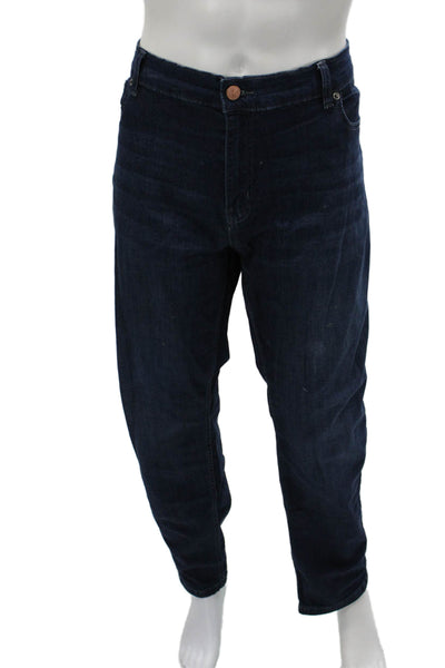 Mugsy Mens Straight Dark Blue Jeans Size 42