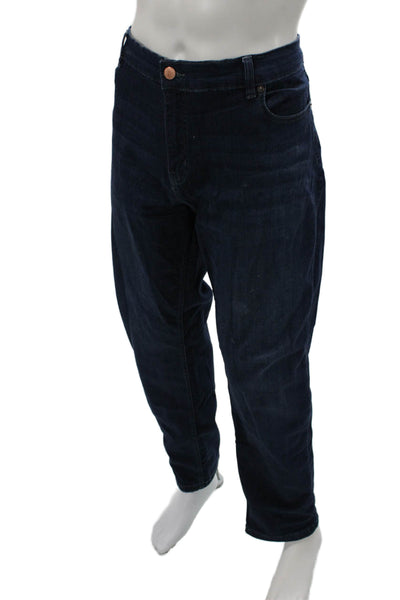 Mugsy Mens Straight Dark Blue Jeans Size 42