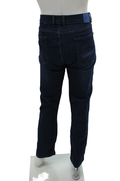 Mugsy Mens Straight Dark Blue Jeans Size 42