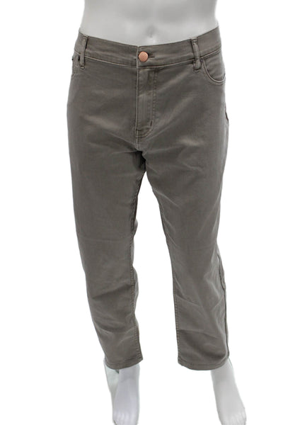 Mugsy Mens Chino Pants Gray Button Fly Size 40