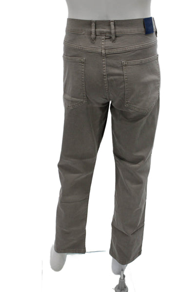 Mugsy Mens Chino Pants Gray Button Fly Size 40