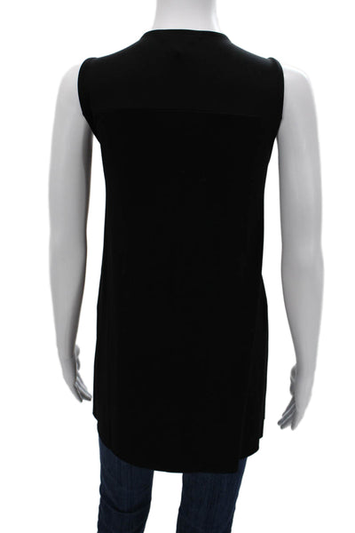Banana Republic Womens Basic V Neck Sleeveless Tunic Tank Black Size M
