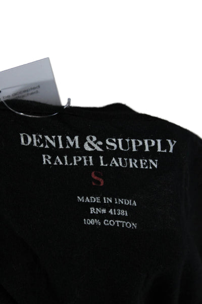 Denim & Supply By Ralph Lauren Women Black Bird Print Tank Size S