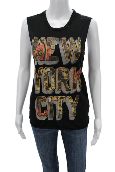 Denim & Supply By Ralph Lauren Women Basic Black Sleeveless Tank Cotton Size S