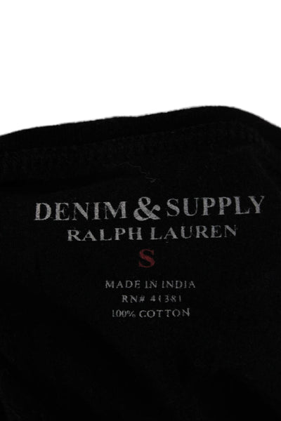 Denim & Supply By Ralph Lauren Women Basic Black Sleeveless Tank Cotton Size S