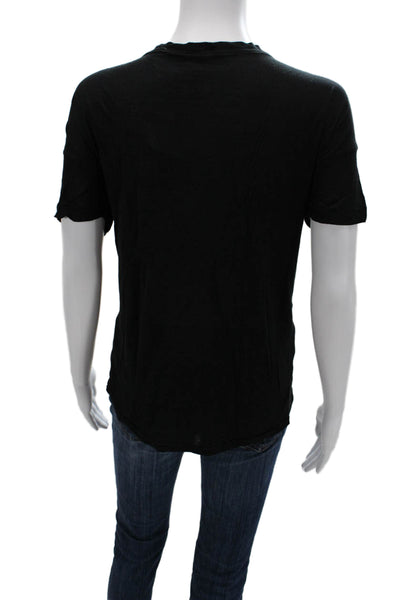 Denim & Supply By Ralph Lauren Womens Basic Aztec Graphic T Shirt Black Size L