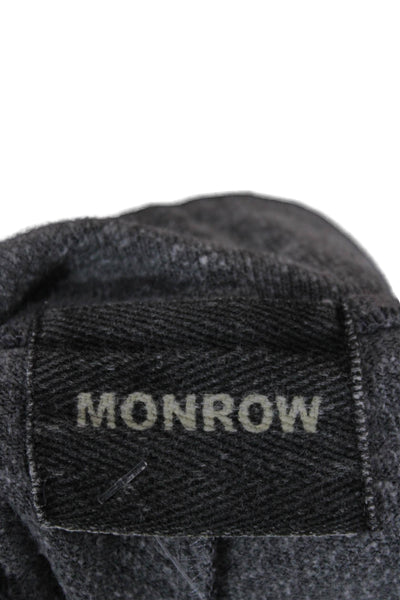 Monrow Unisex Gray Jogger Sweatpants Drawstring 50% Polyester Size M