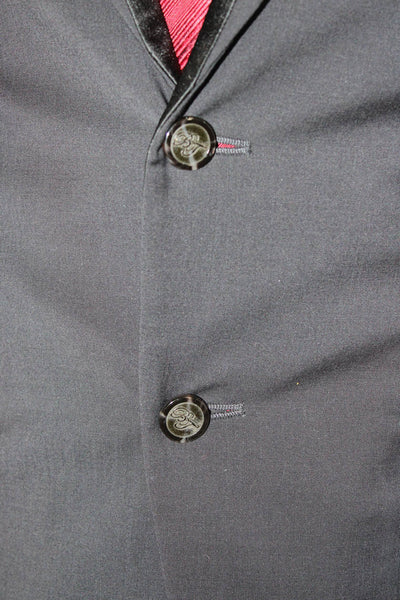 Zara Man Men's Classic Dark Blue Wool Blazer Button Long Sleeve Size 38