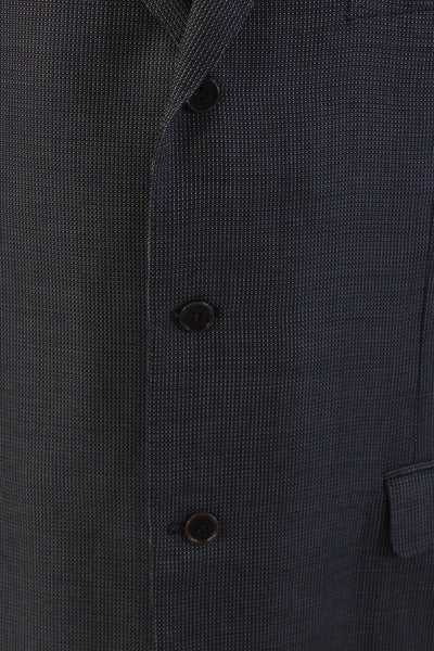Canali Mens Dark Gray Classic Suit Jacket Button Rayon Cupro Bemberg Size 58