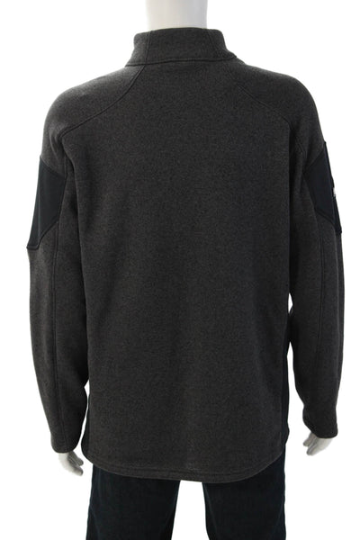 Spyder Mens Windbreaker Black Zip Mock Neck Long Sleeve Polyester Size XL