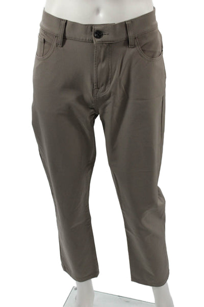 7 For All Mankind Men Ankle Cropped Gray Pants Size 36
