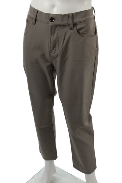 7 For All Mankind Men Ankle Cropped Gray Pants Size 36