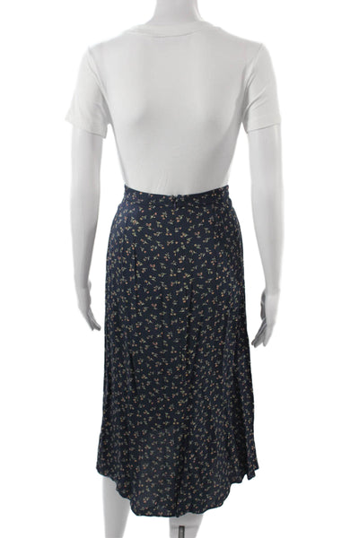 Madewell Women A-Line Wrap Floral Knee Length Viscose Skirt Size 0