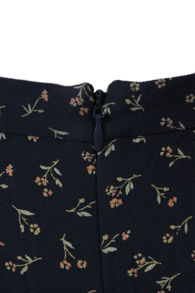 Madewell Women A-Line Wrap Floral Knee Length Viscose Skirt Size 0