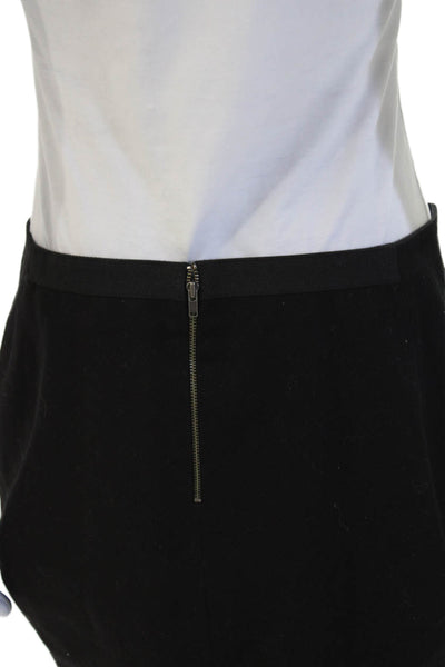 Helmut Lang Womens Sheath Mini Skirt Black Cotton Stretch Size 6