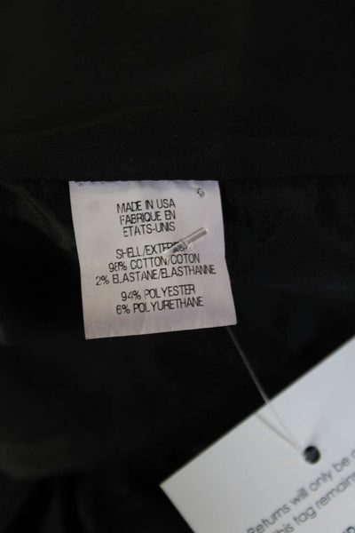 Helmut Lang Womens Sheath Mini Skirt Black Cotton Stretch Size 6