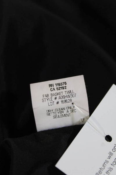 Helmut Lang Womens Sheath Mini Skirt Black Cotton Stretch Size 6