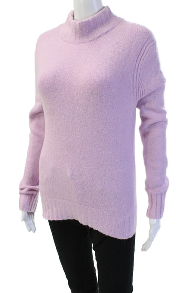 Point Sur Unisex Purple Mock Neck Pullover Sweater Size S