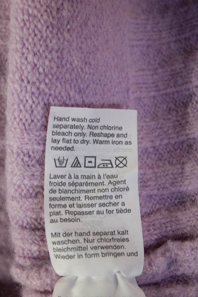 Point Sur Unisex Purple Mock Neck Pullover Sweater Size S
