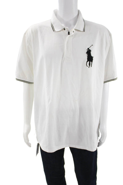 Polo Ralph Lauren Mens Big & Tall Polo White Short Sleeve Size 2X