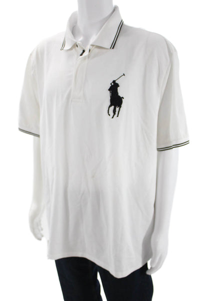 Polo Ralph Lauren Mens Big & Tall Polo White Short Sleeve Size 2X
