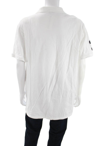 Polo Ralph Lauren Mens White Collared Short Sleeve Polo 100% Cotton Size 2XL