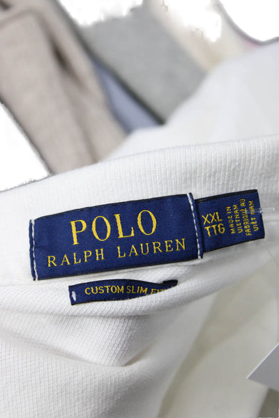 Polo Ralph Lauren Mens White Collared Short Sleeve Polo 100% Cotton Size 2XL