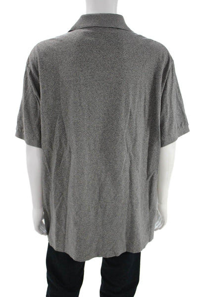 Polo Ralph Lauren Mens Polo Shirt Gray Cotton Short Sleeve Collared Size 2X