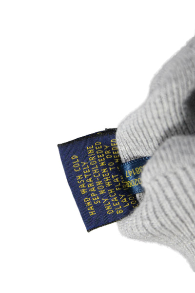 Polo Ralph Lauren Mens Gray Pima Cotton Zip Mock Neck Pullover Size 2XL