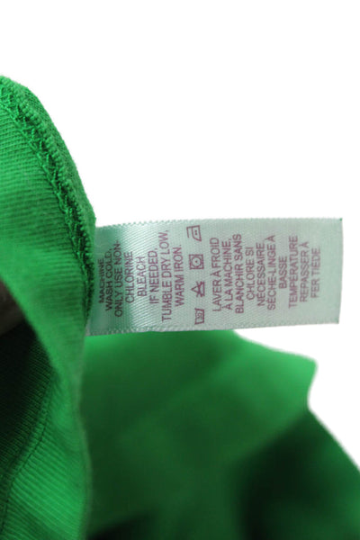 Velvet Women Basic Sleeveless Cotton Crew Neck T-Shirt Green Size XS