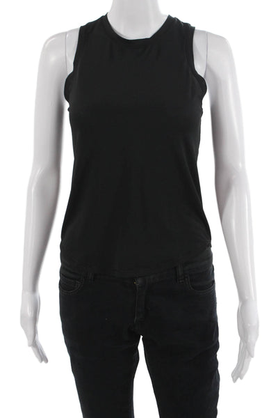Lululemon Womens Basic Sleeveless Tank Black Cotton/Elastane Crew Neck Size S
