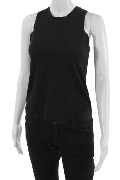 Lululemon Womens Basic Sleeveless Tank Black Cotton/Elastane Crew Neck Size S