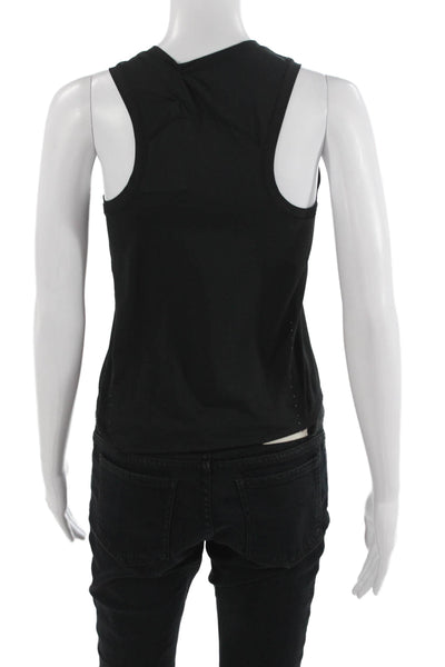 Lululemon Womens Basic Sleeveless Tank Black Cotton/Elastane Crew Neck Size S