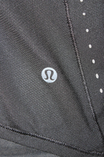 Lululemon Womens Basic Sleeveless Tank Black Cotton/Elastane Crew Neck Size S