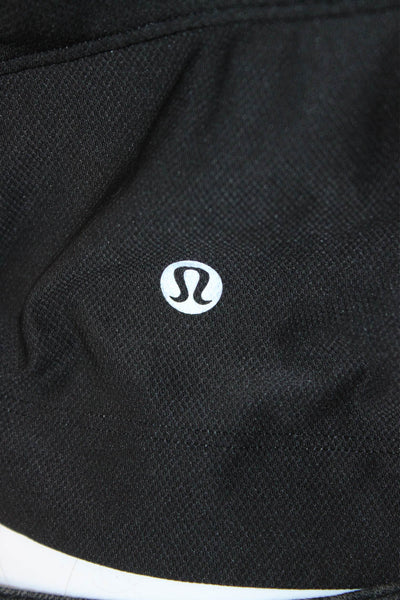 Lululemon Women Cropped Tank Black Crew Neck Sleeveless Size S