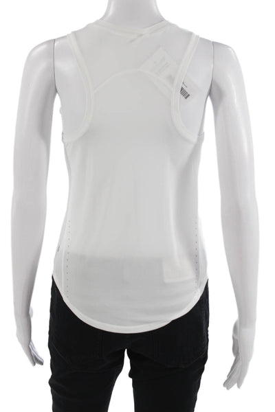 Lululemon Womens White Sleeveless Crew Neck Basic Tank Size S