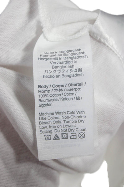 J Crew Women Basic Cotton White Sleeveless Tank Round Neck Size 2XS