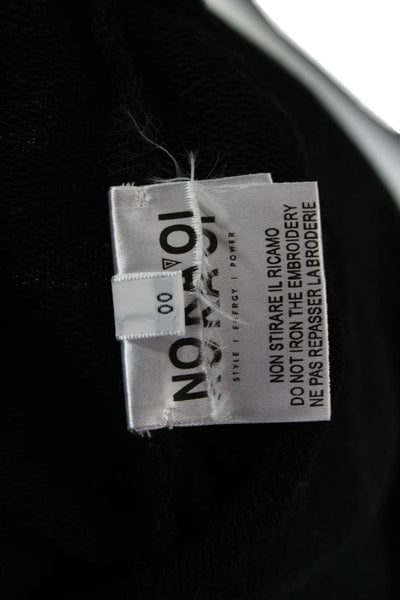 No Ka Oi Womens Pullover Sweatshirt Black Skull Cotton Size 00