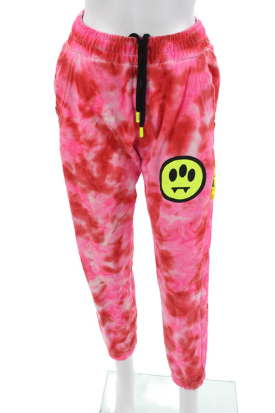 Barrow Womens Tie Dye Drawstring Jogger Sweatpants Size Pink Size XS
